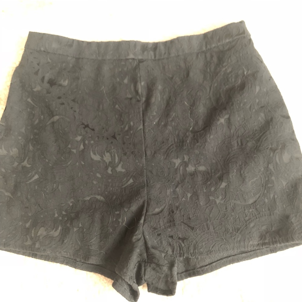 Size 4 Black high waisted shorts